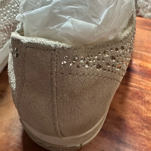 COACH STYLE # Q2047 Ladies Suede Rhinestone Sneakers - Picture 7 of 11